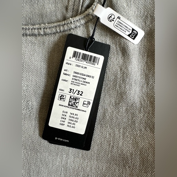 New Men’s G Star Raw Slim Greystone Stretch Denim
W31 x L32 - Picture 3 of 7